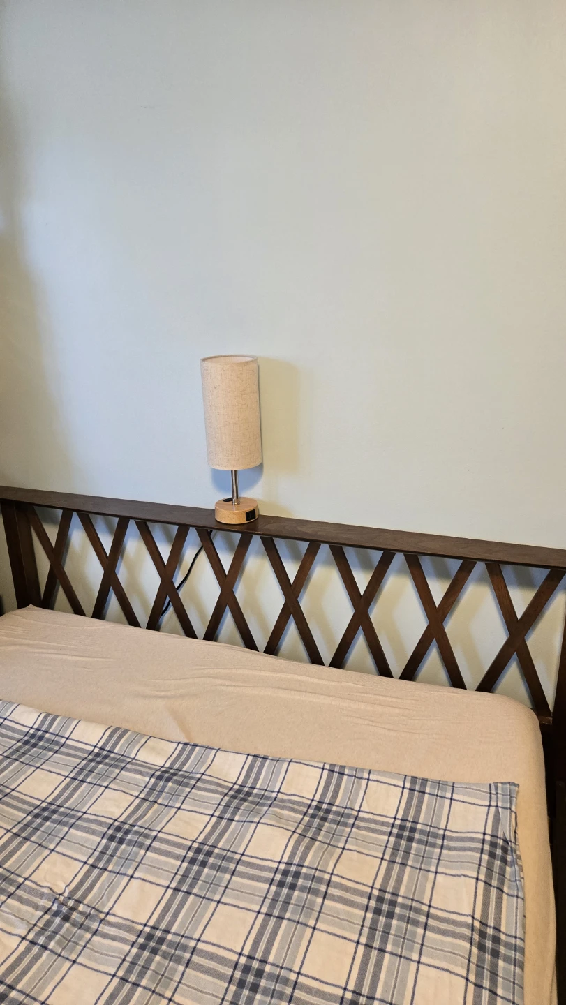 Wooden Headboard with Storage footboard