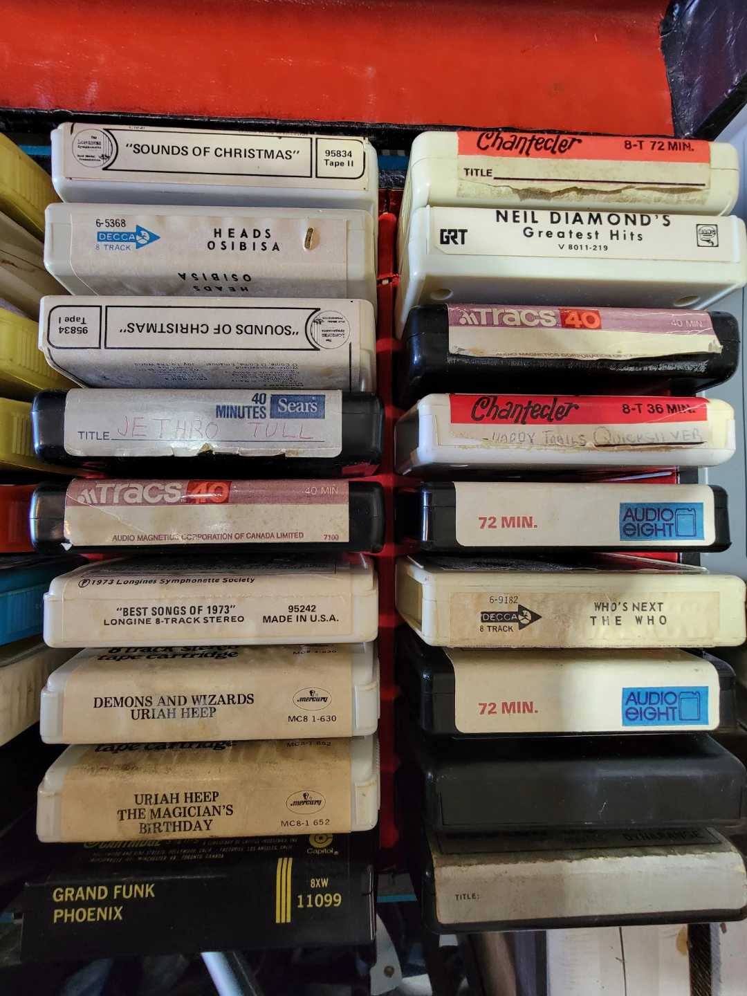 Vintage 8-Track Tape Collection with Case - photo 3