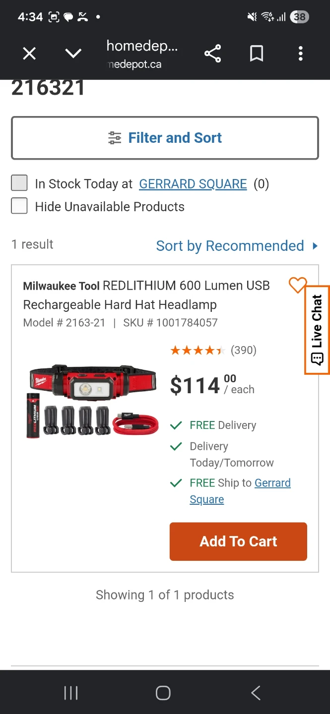 Milwaukee Tool REDLITHIUM 600 Lumen USB Rechargeable Headlamp