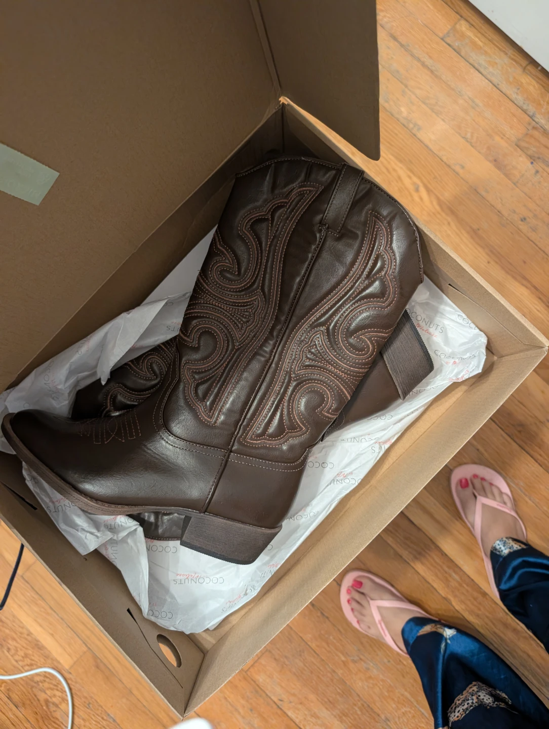 Coconuts by Matisse Brown Cowboy Boots Size 8