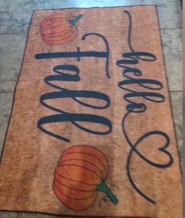 Fall/Autumn Welcome Mat/Rug
