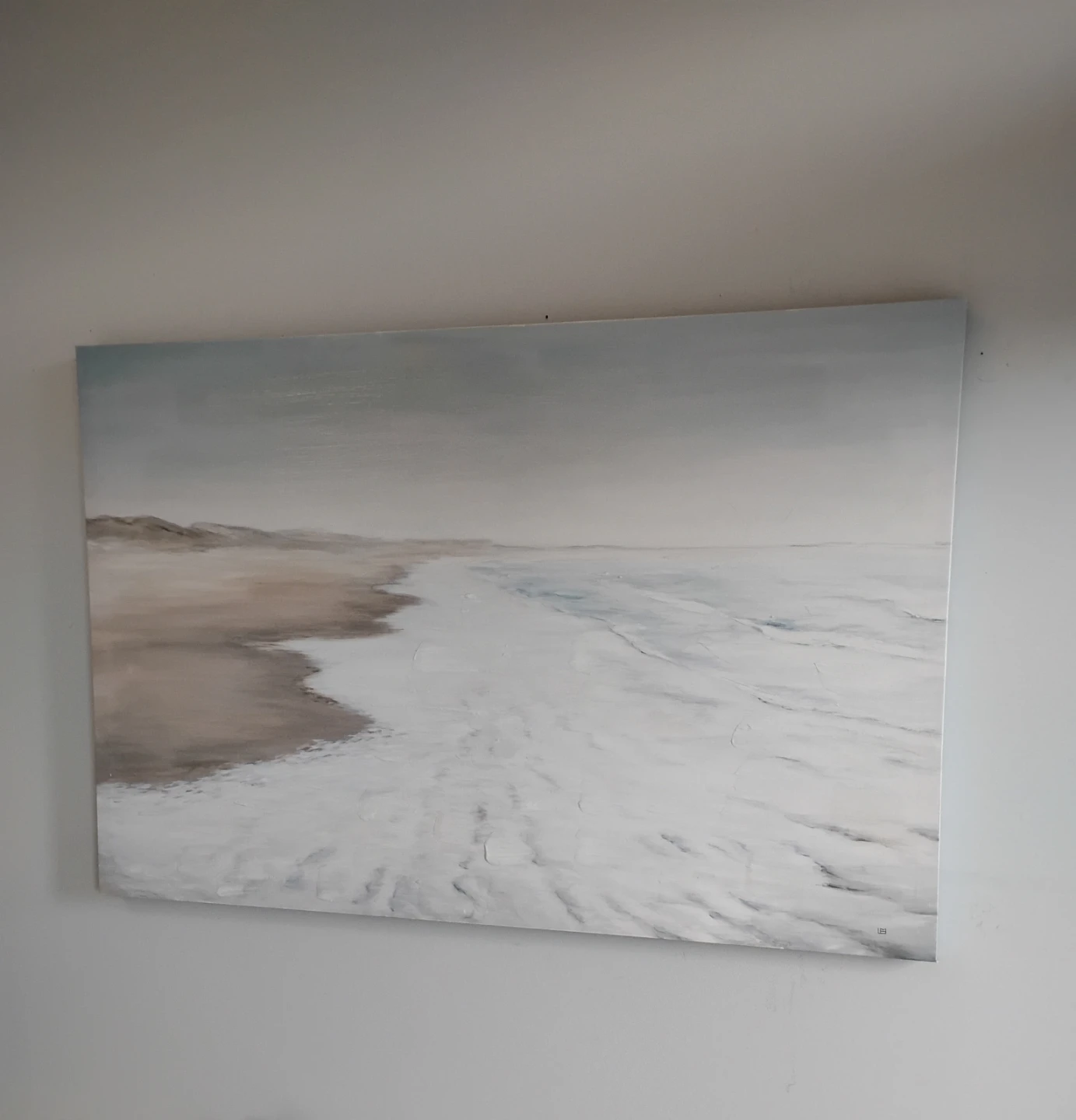 ⚽ Ocean Oil Painting on Canvas