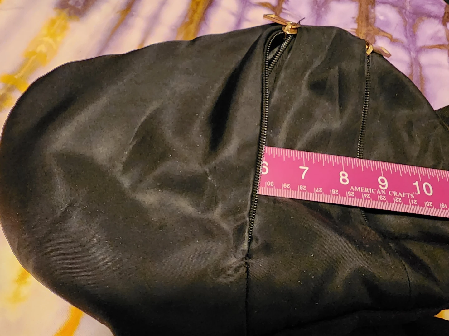 Black Sling Bag with Gold Zippers - photo 5