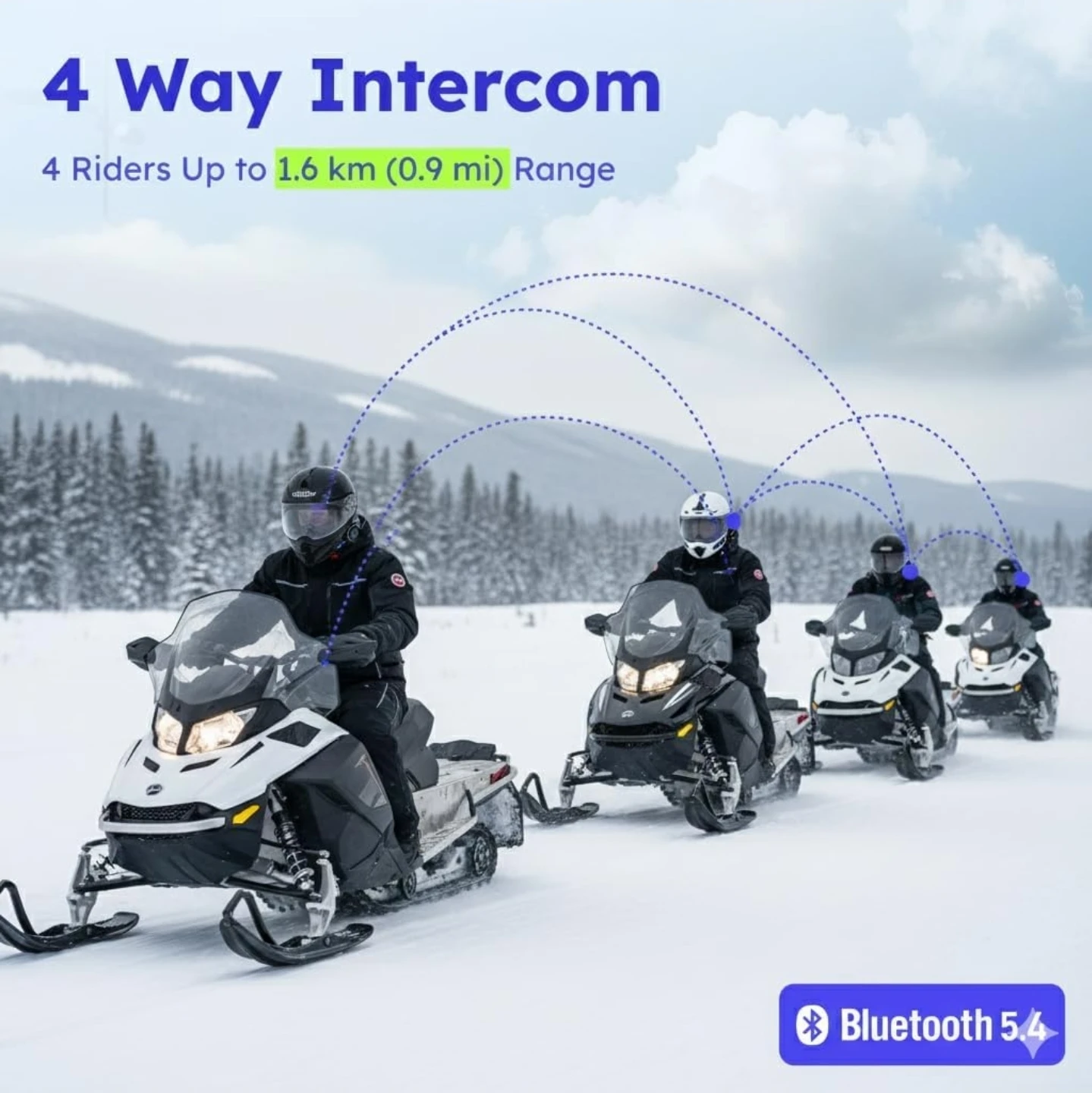 MAXRUNON Bluetooth Motorcycle Helmet Intercom - photo 4