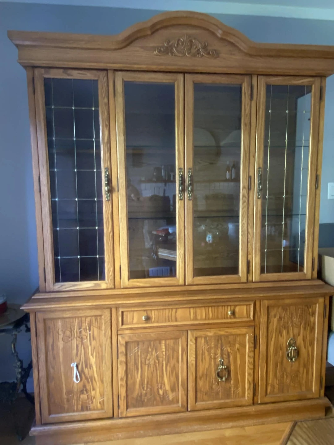 FREE Solid Oak China Cabinet