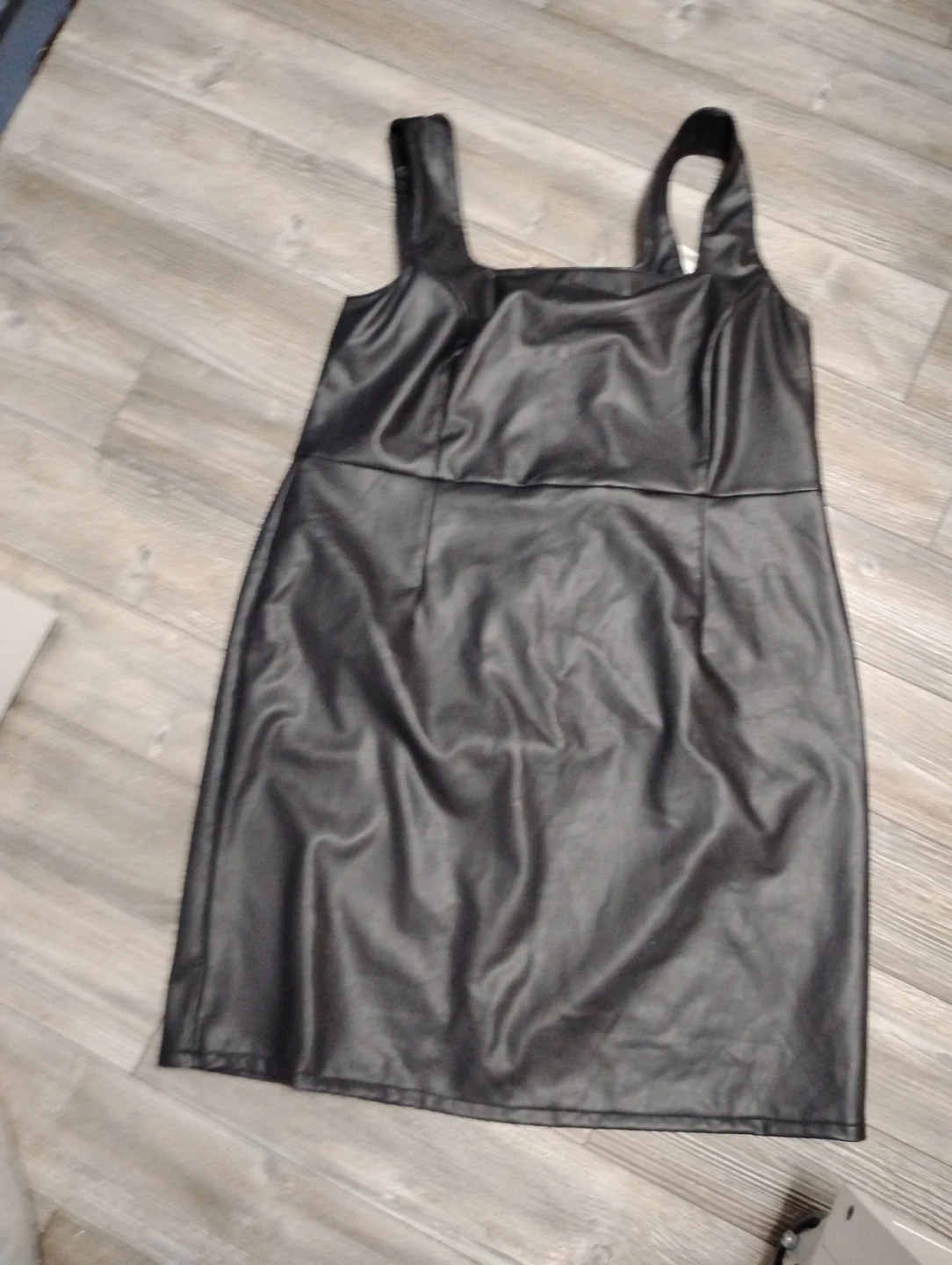 Addition Elle Black Faux Leather Dress