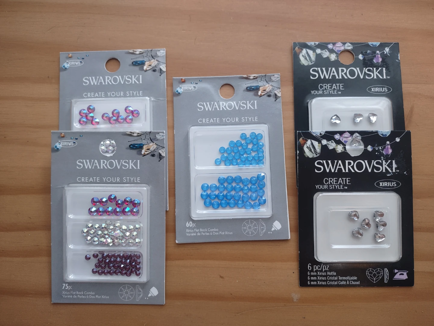 Assorted Swarovski Flatback Crystals
