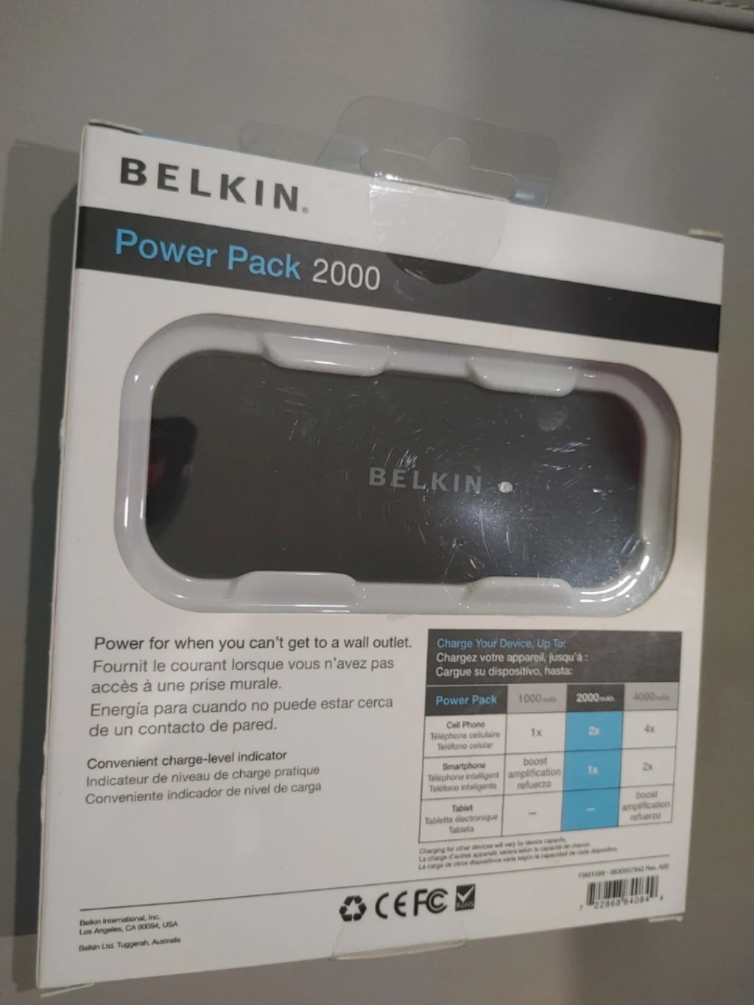 ⚽BRAND NEW BELKIN BATTERY BANK  POWER PACK 2000 MAH - photo 2