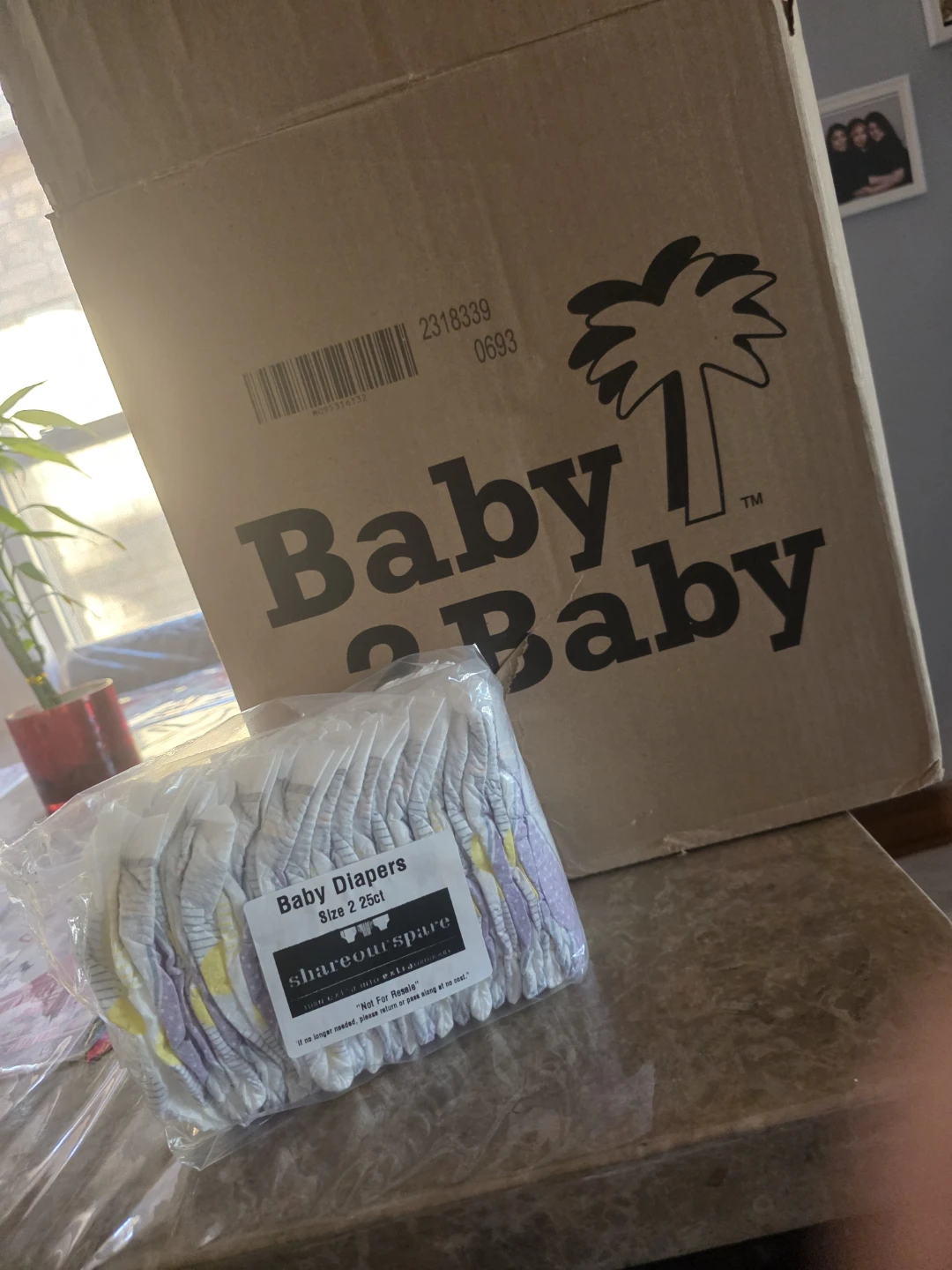 Baby Diapers Size 2 - 25ct box full of size 2