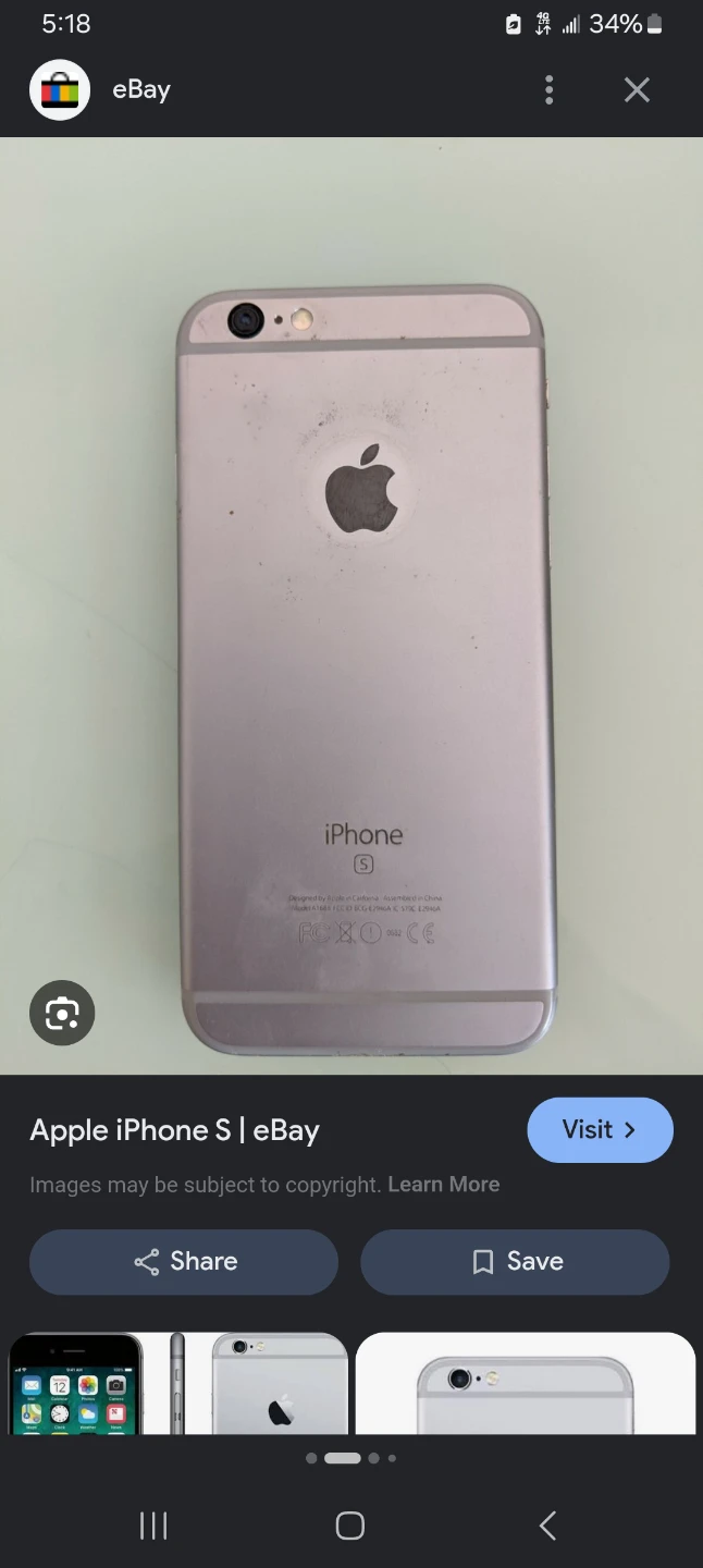 Iphone s cell phone