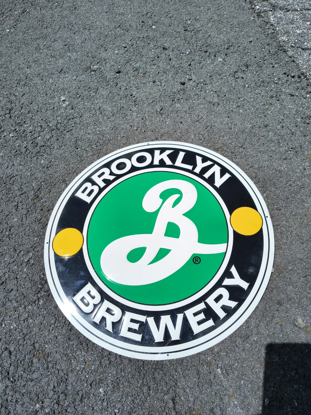 Brooklyn brewery metal sign