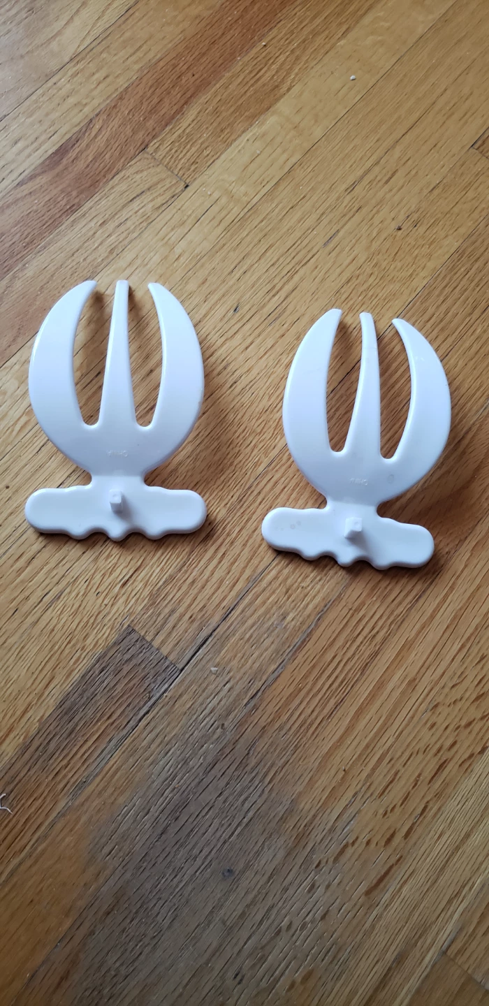 Set of 2 White Salad Servers