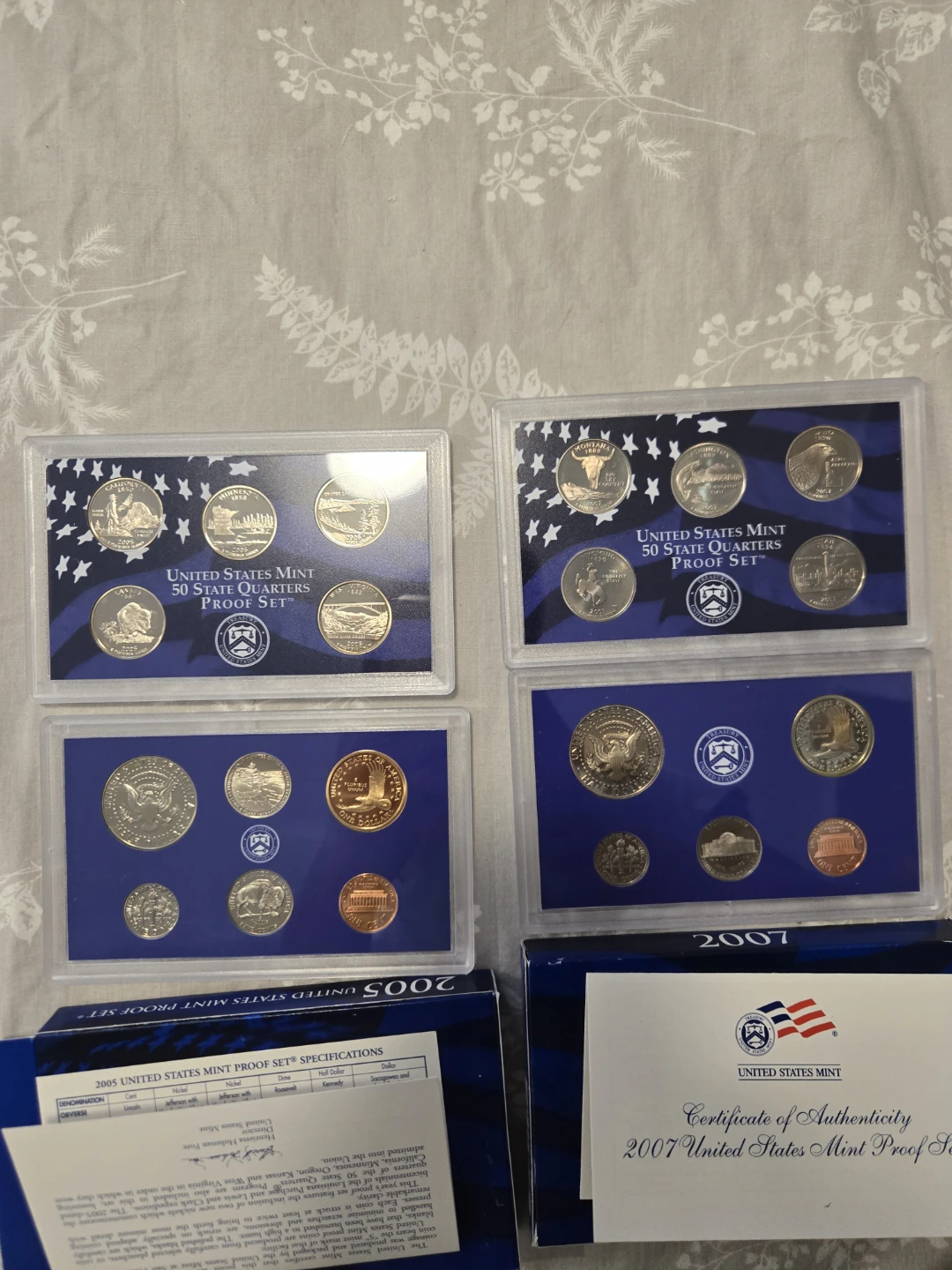 United States Mint 50 State Quarters Proof Sets (2005, 2007) - photo 2