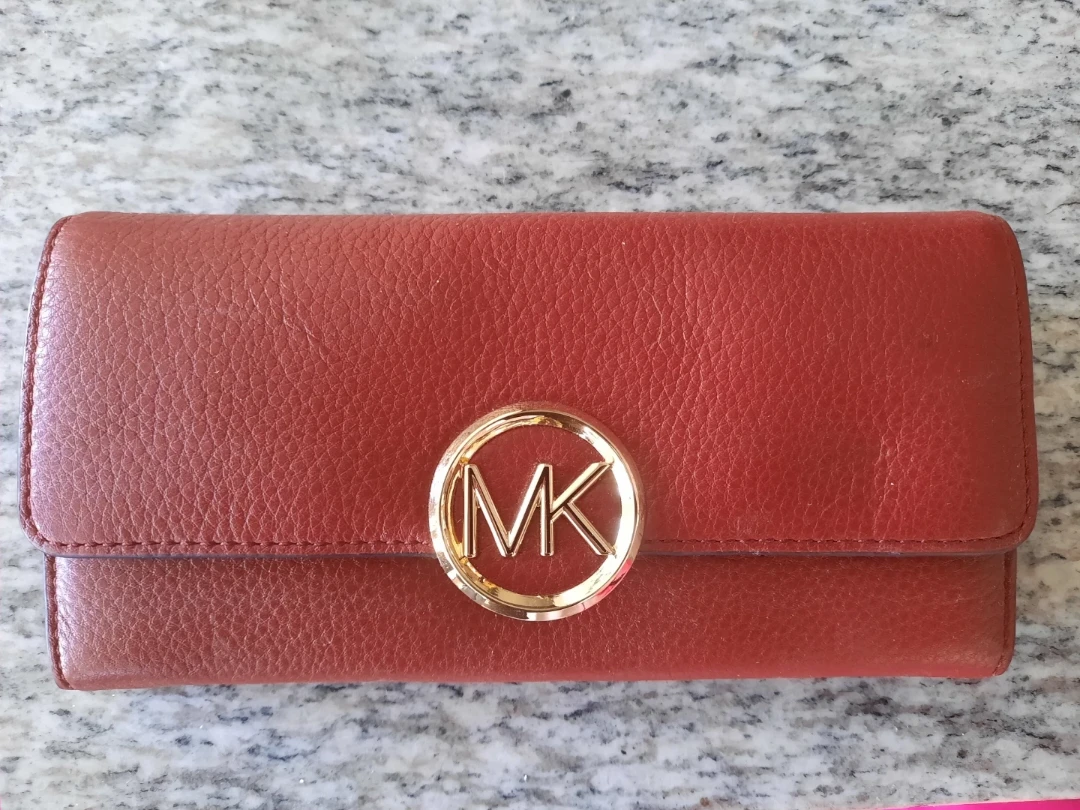 Michael Kors Red Leather Wallet