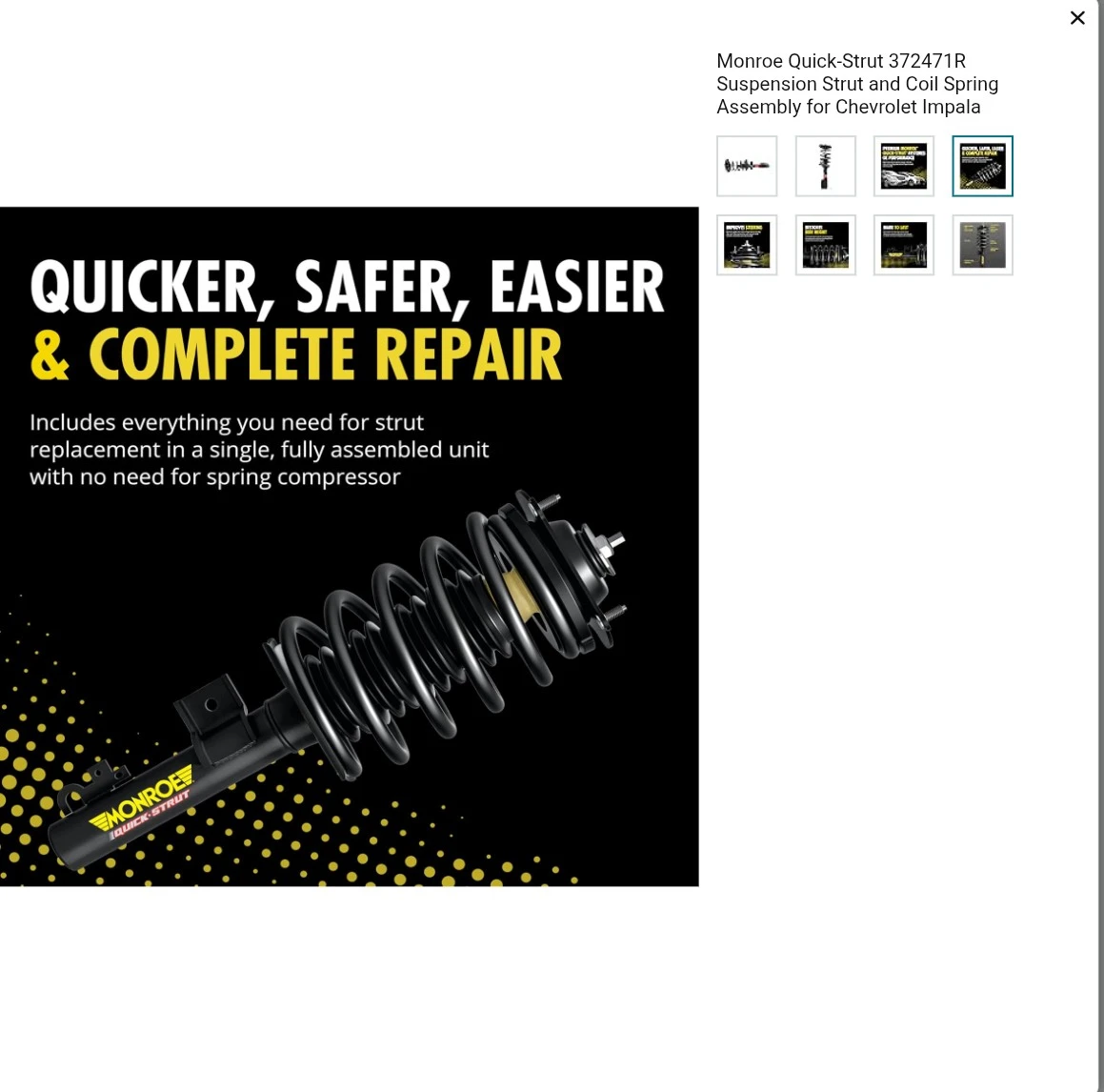 Monroe Quick-Strut 372471R Suspension Assembly - photo 4