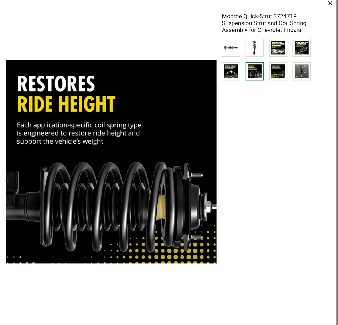 Monroe Quick-Strut 372471R Suspension Assembly - photo 5