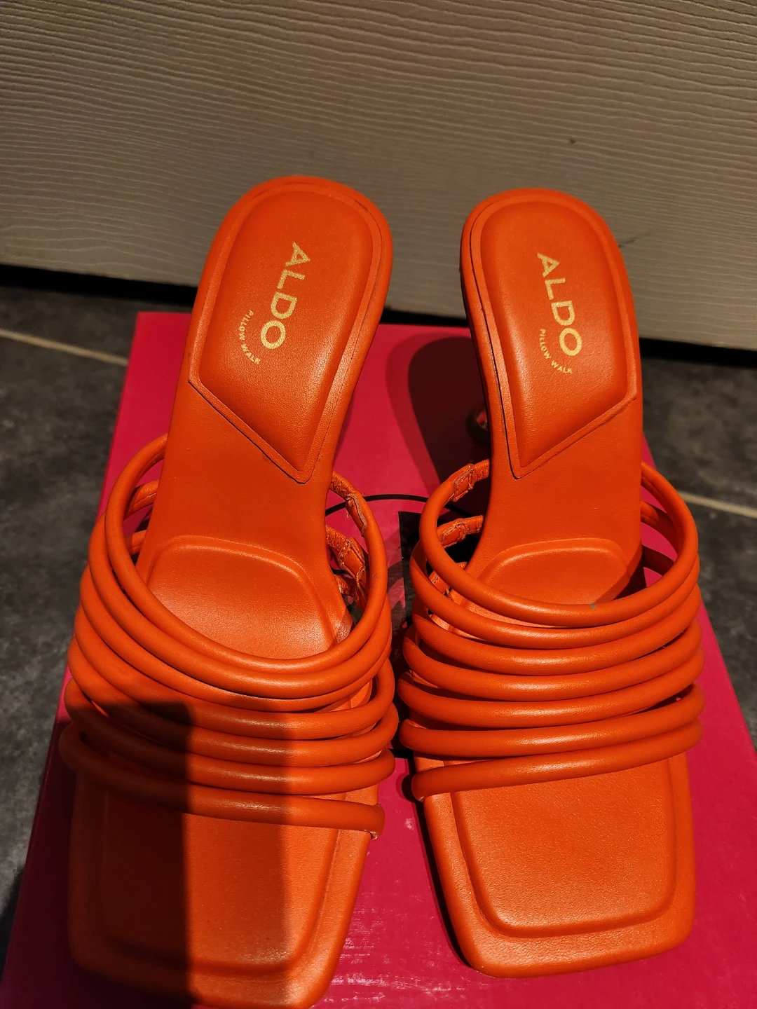 ALDO Orange Heeled Sandals