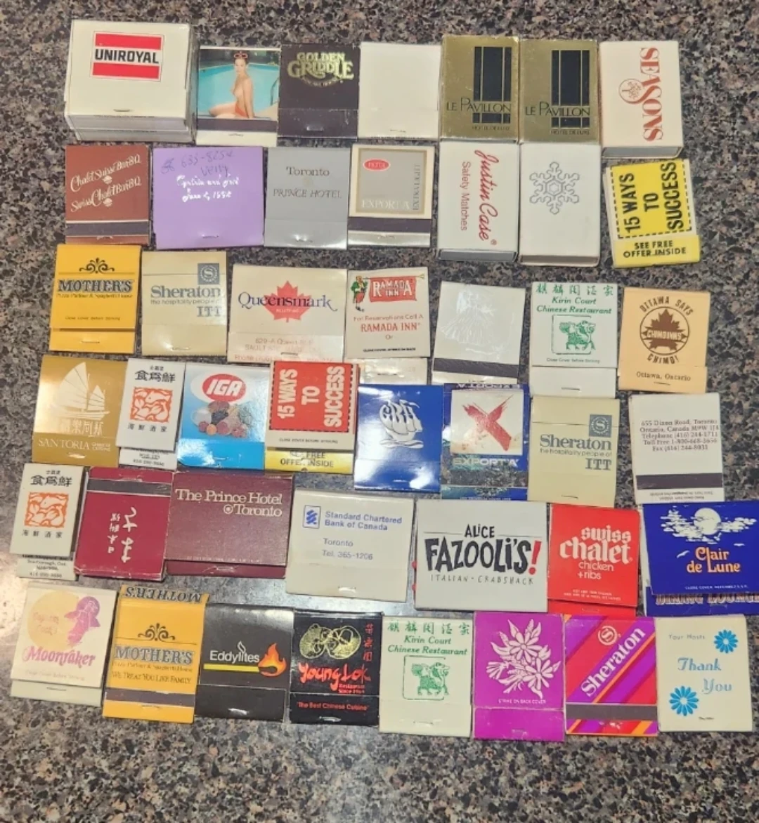 Assorted Vintage Matchbooks
