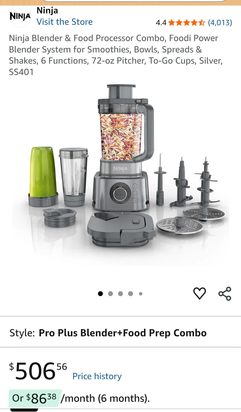 Ninja Ultimate Power Blender with Food Processor - Like New - photo 3