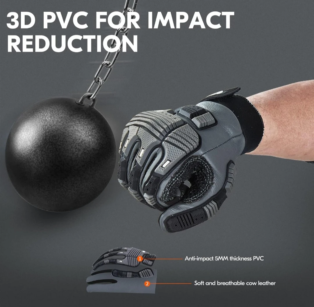 VGO Impact Resistant Work Gloves - photo 3
