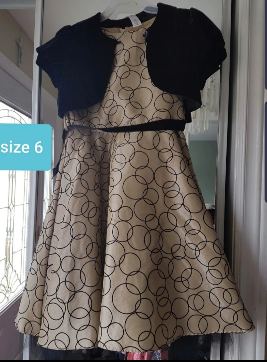 Girl's Dress with Bolero Jacket - Size 6
