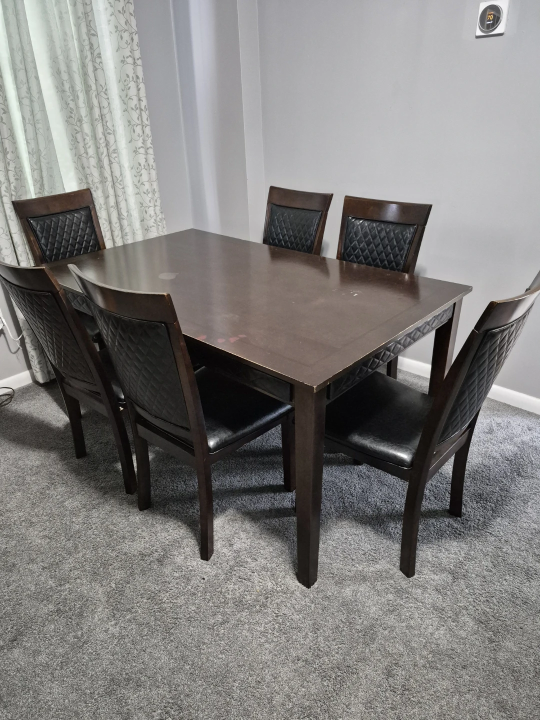 Dining Table and 6 Chairs Set
