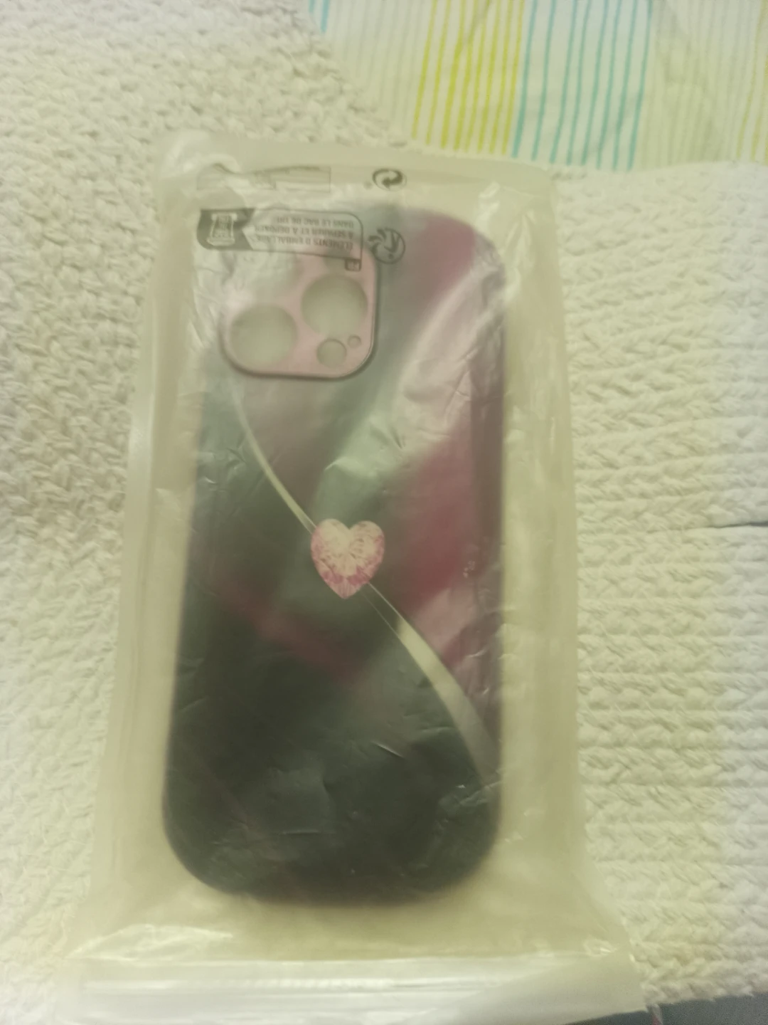 Purple Pink Heart Design Phone Case - photo 3
