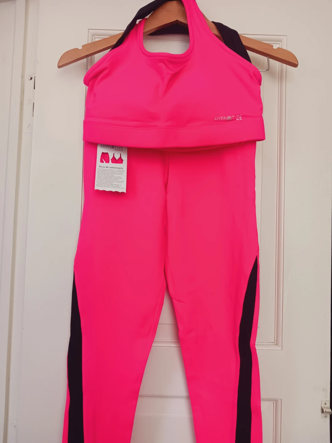 New !! Sexy Brazilian Fitness Hot PinkSports Bra & Leggings Set - photo 2