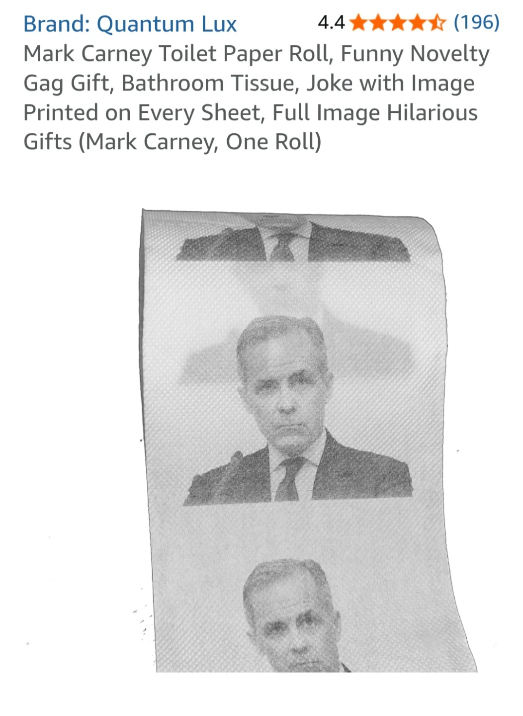 MARK CARNEY TOILET PAPER - photo 4