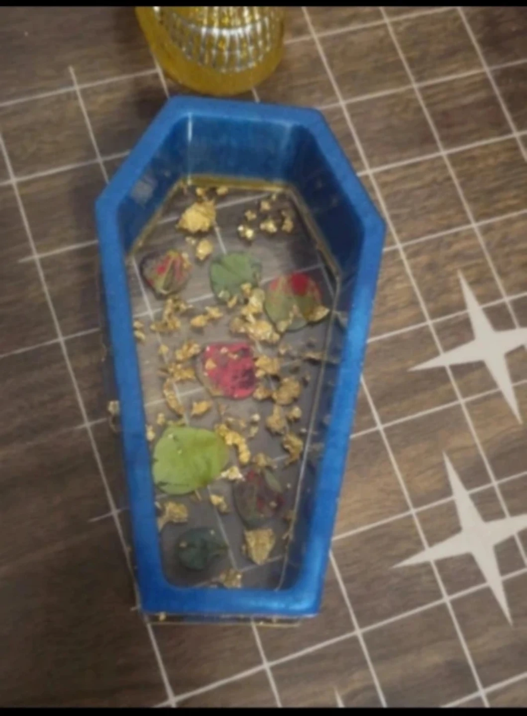 Handmade Resin Coffin Trinket Dish - photo 2
