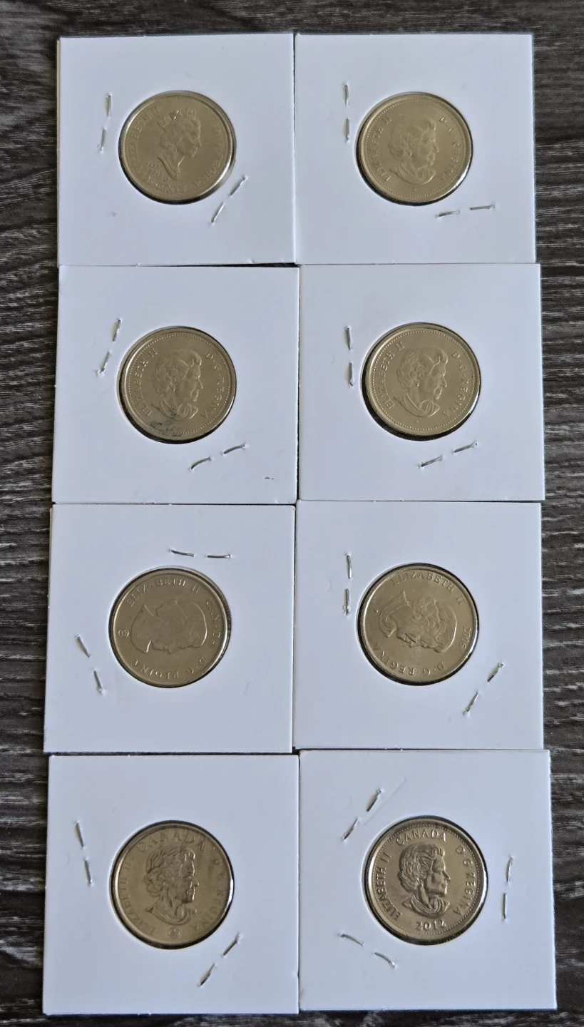 Collection of Canadian 8 Quarters - photo 2