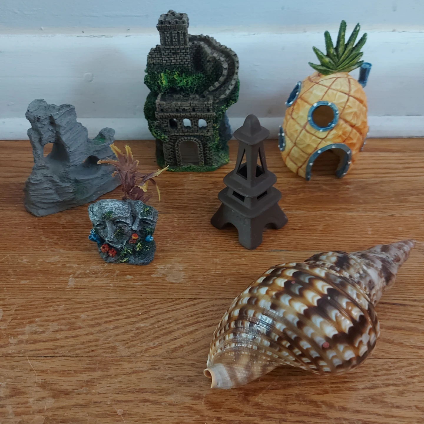 12 Fish Aquarium Decorations & Plants Set - photo 3