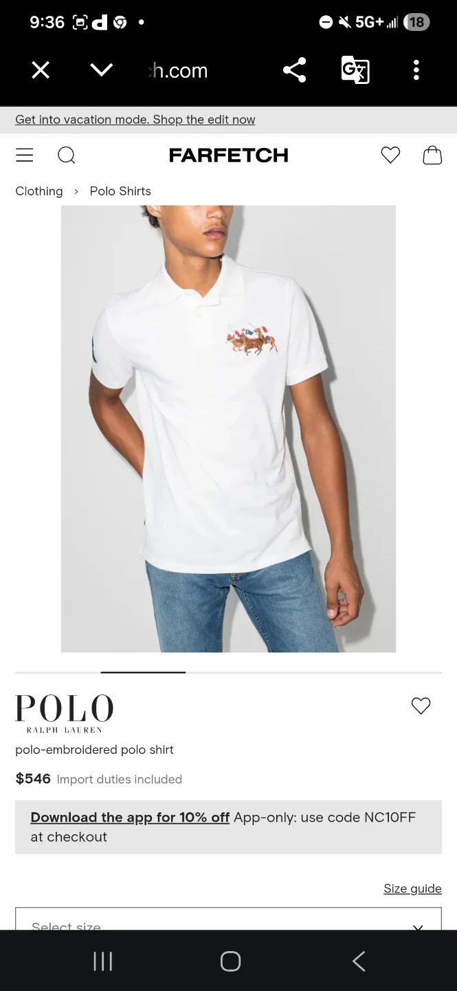 Polo Ralph Lauren White Embroidered Polo Shirt - Size XXL