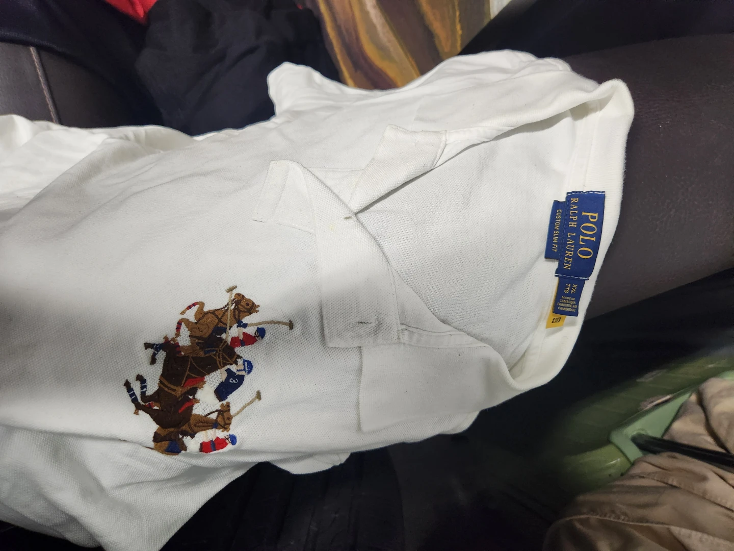 Polo Ralph Lauren White Embroidered Polo Shirt - Size XXL - photo 5