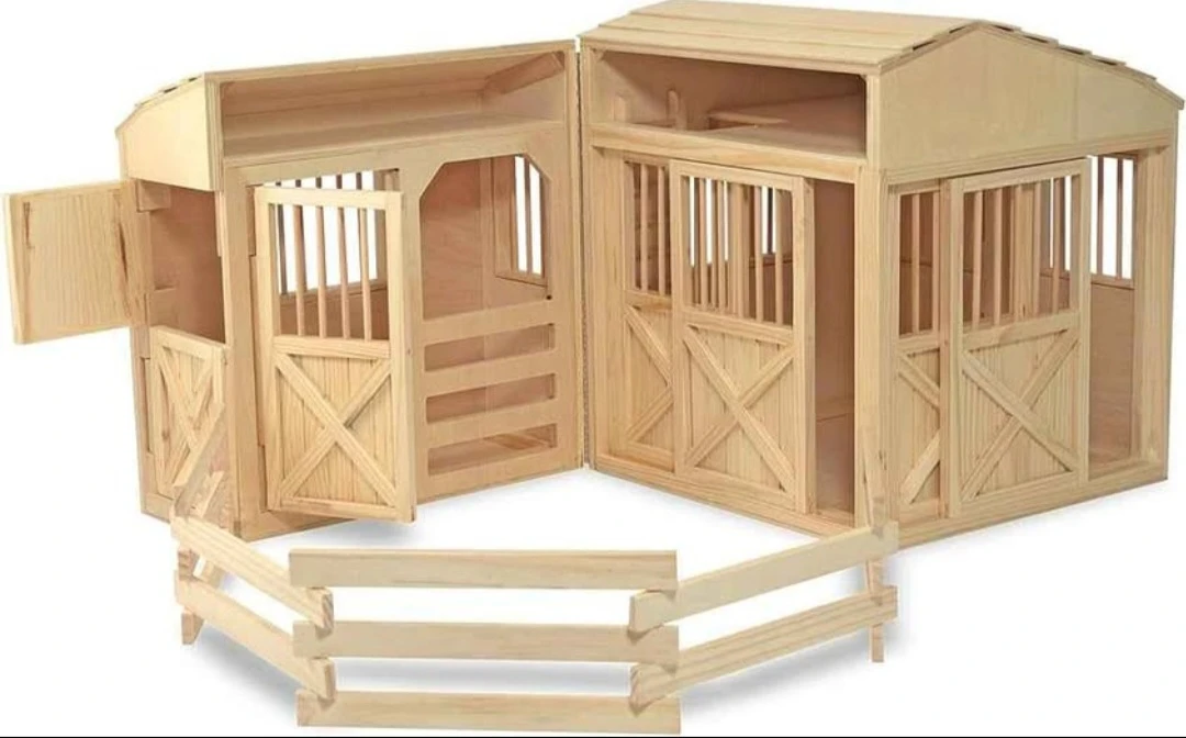 Barn Stable Playset with Fencing