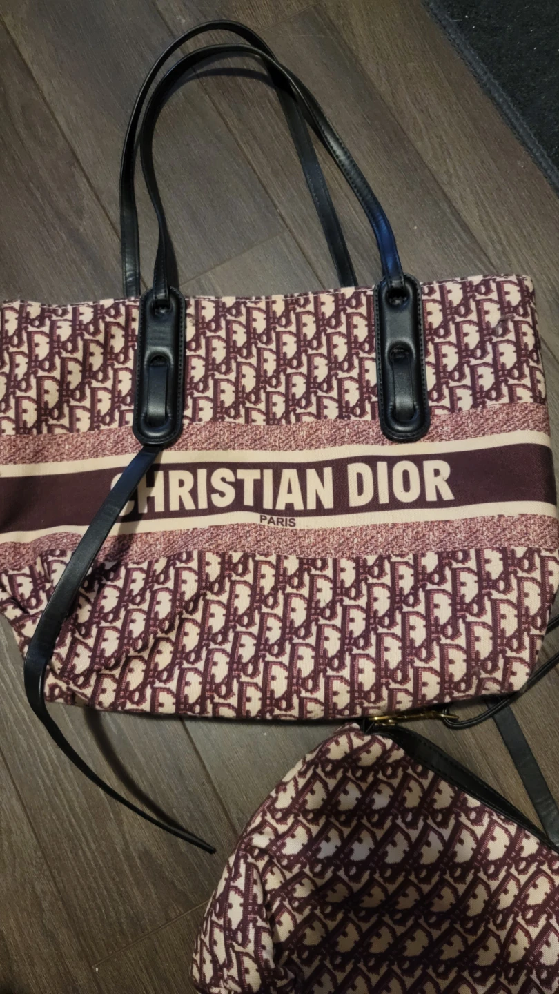 Christian Dior Monogram Tote Bag with Pouch