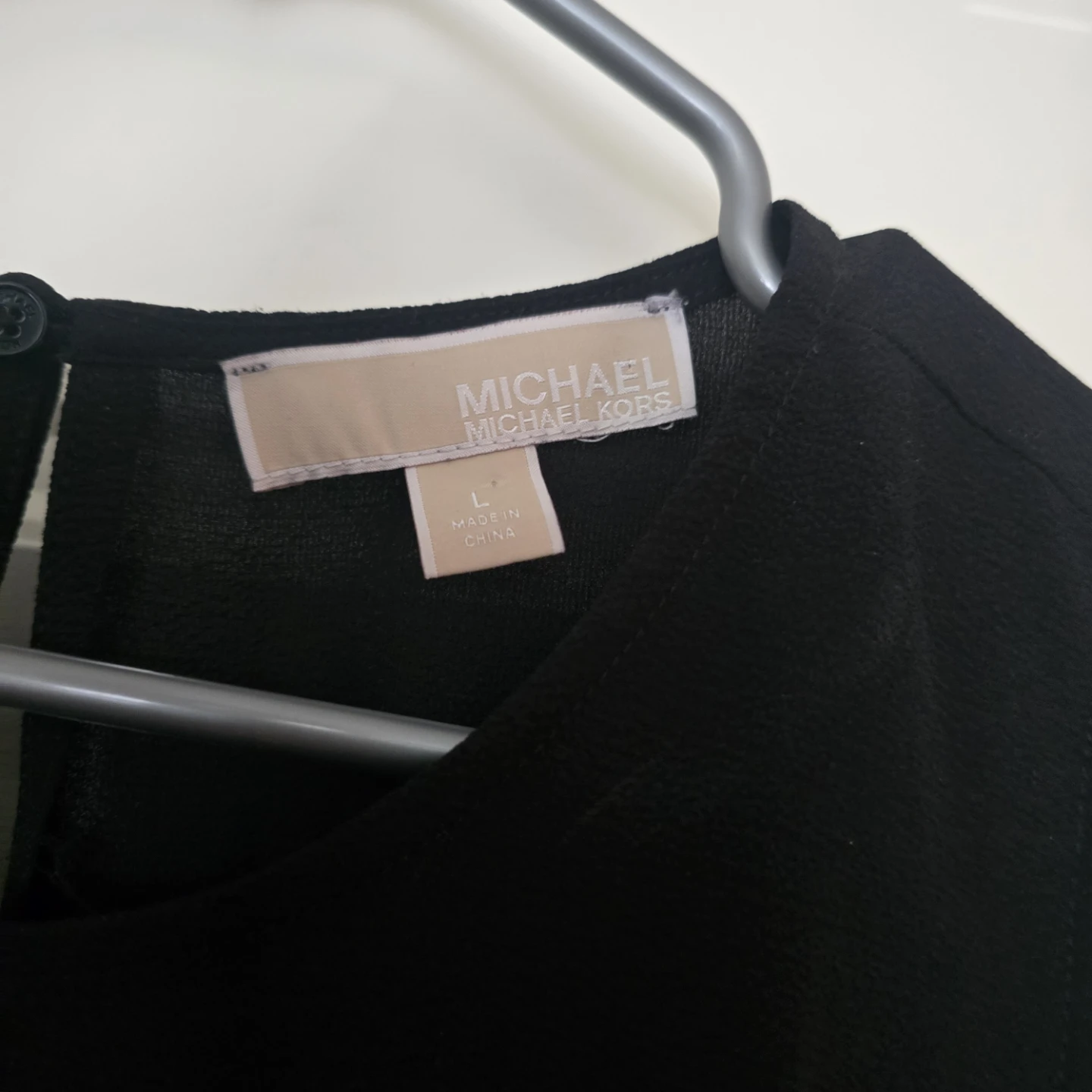 MICHAEL KORS Black Cold Shoulder Ruffle Sleeve Top - photo 2