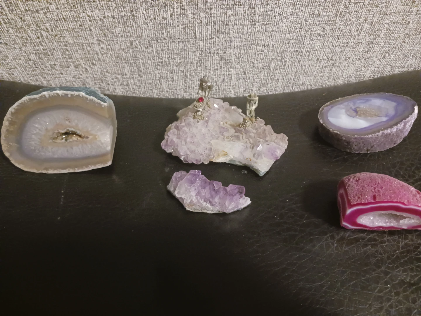 Decorative Crystal Geodes and Amethyst Clusters
