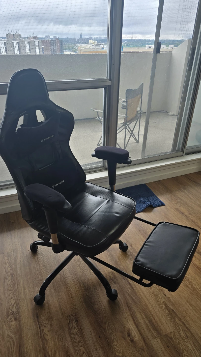 VON RACER Gaming Chair with Footrest - photo 2