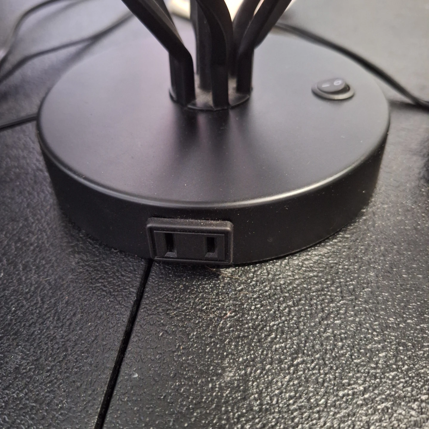 Pair of Black Table Lamps with USB Ports - photo 3