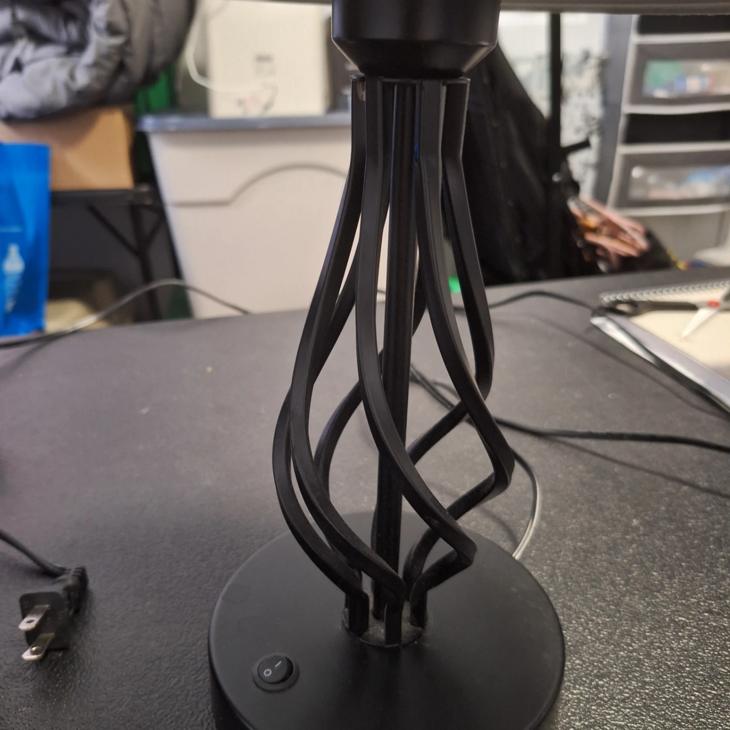 Pair of Black Table Lamps with USB Ports - photo 5