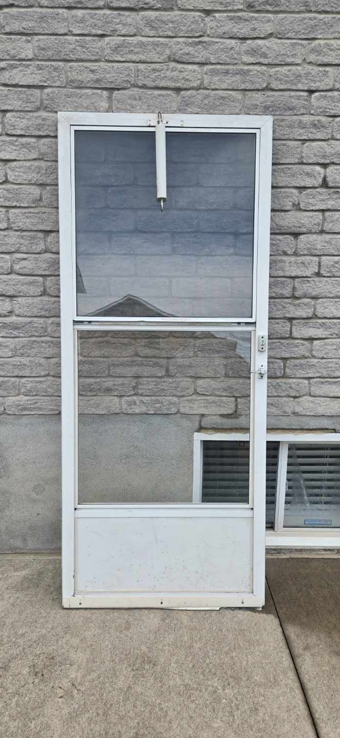 White Screen Door with Frame Pieces - photo 2