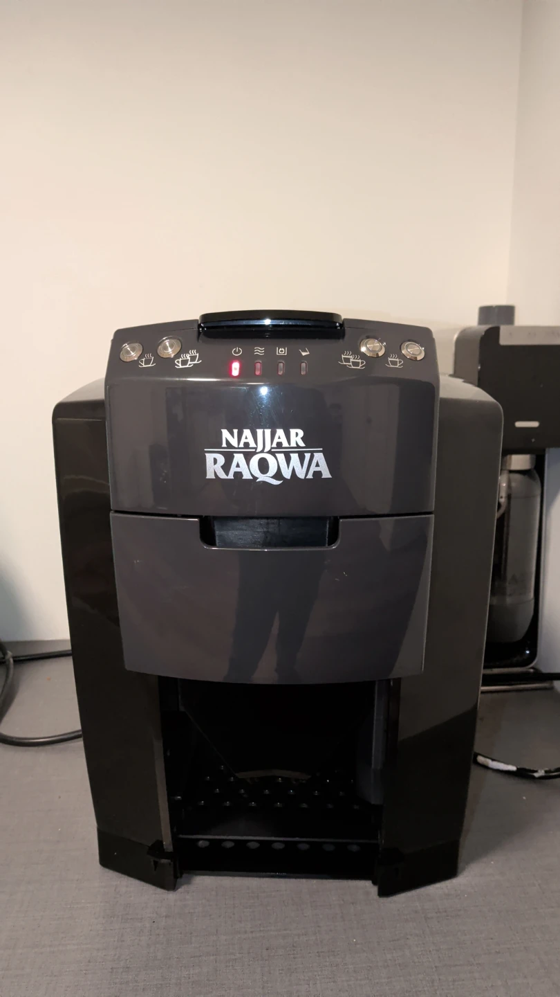 Najjar Raqwa Coffee Machine+  cups+Coffee Pods