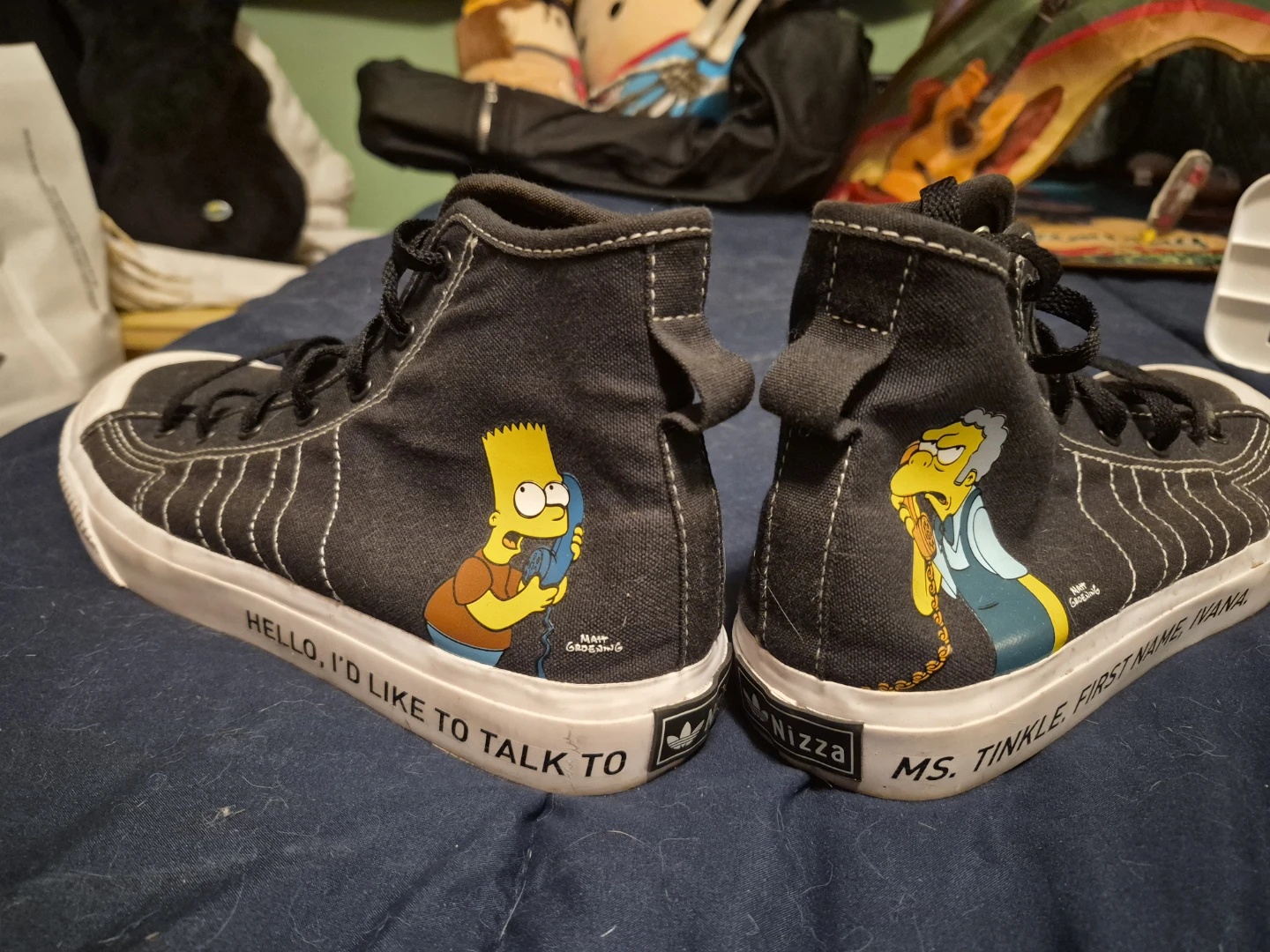 The Simpsons x Adidas "Nizza" High Top Sneakers - photo 2