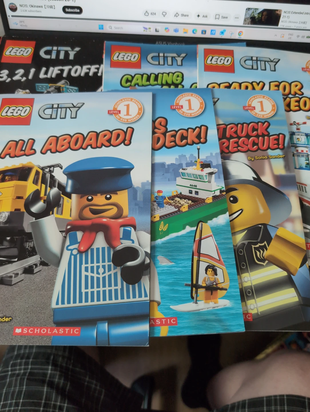 LEGO City Level 1 Scholastic Reader Books