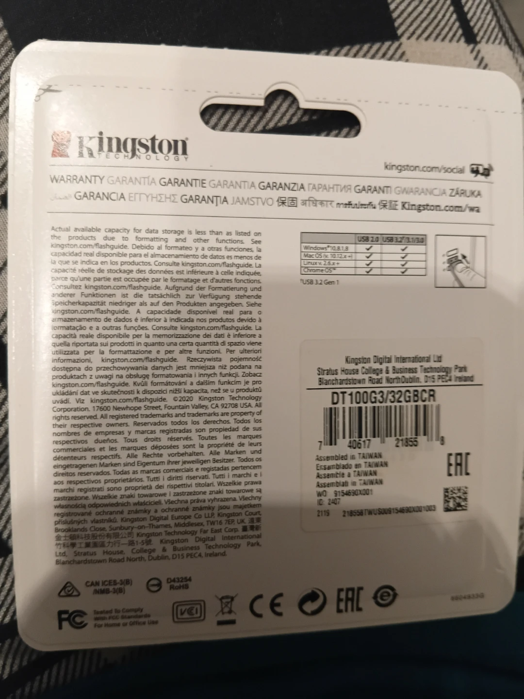 Kingston DataTraveler 100 G3 USB Flash Drive 32GB - photo 2