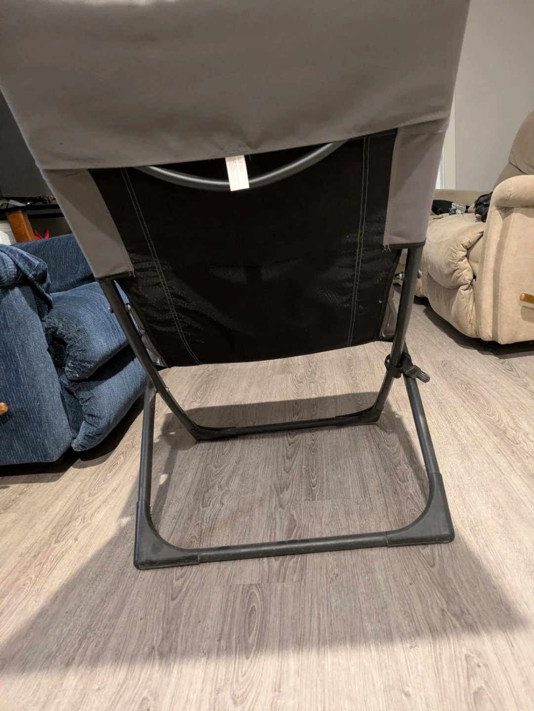 Grey Padded Folding Chair - photo 2