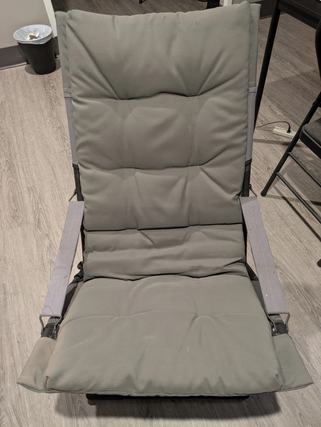 Grey Padded Folding Chair - photo 3