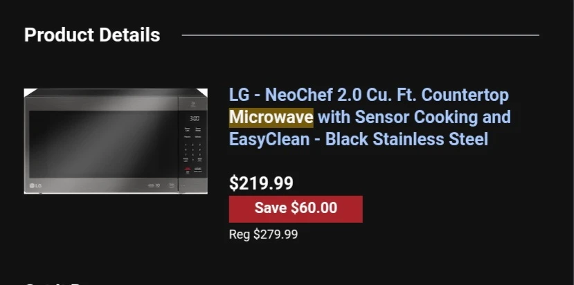 LG NeoChef 2.0 Cu. Ft. Countertop Microwave - photo 4