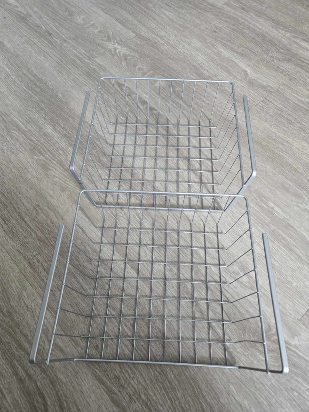 Stackable Wire Storage Baskets (Set of 2) - photo 2